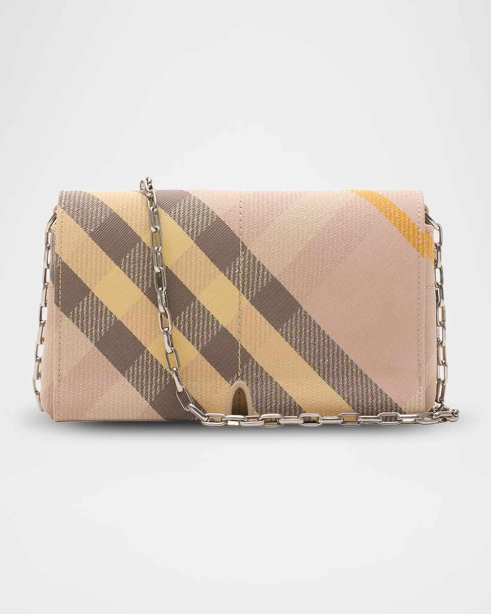 Snip Mini Check Jacquard Shoulder Bag
